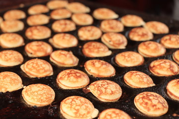 Traditional Dutch Poffertjes