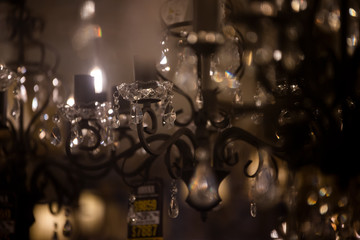 Vintage retro crystal lamp