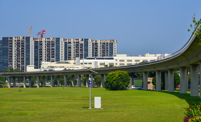 Singapore MRT railway train