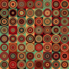 Pattern with random colored Circles Generative Art background illustration