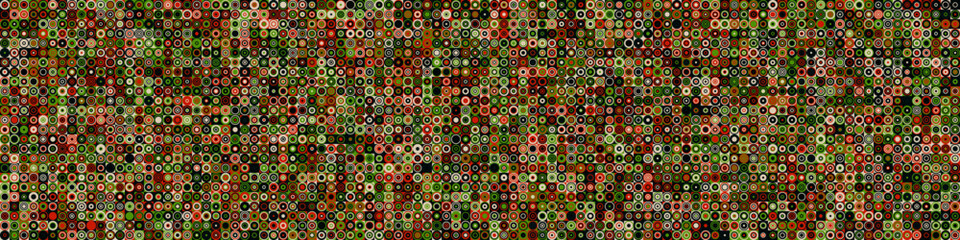 Pattern with random colored Circles Generative Art background illustration