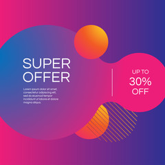 A social media post design template.