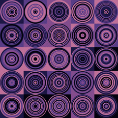 Pattern with random colored Circles Generative Art background illustration