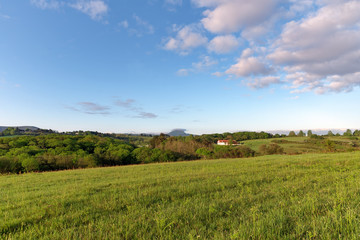 Urrugne countryside in the Basque mountain