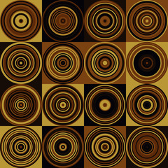 Pattern with random colored Circles Generative Art background illustration