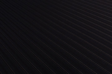 Close up angle of black fabric with textile texture background