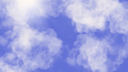 blue sky with white clouds