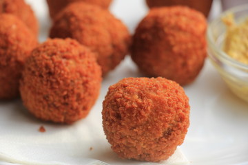 Dutch fried snack: bitterballen