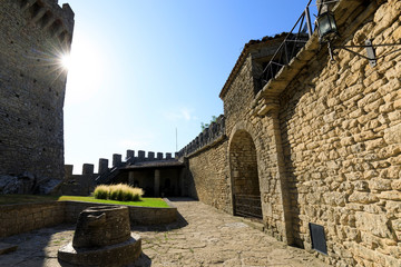 Guaita Castle in San Marino. Exterior of Rocca della Guaita castle. - 312201683