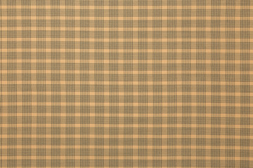 Beautiful overview of tartan yellow fabric with textile texture background