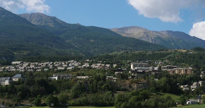 Valley of la Durance from Embrun, Hautes Alpes department, France
