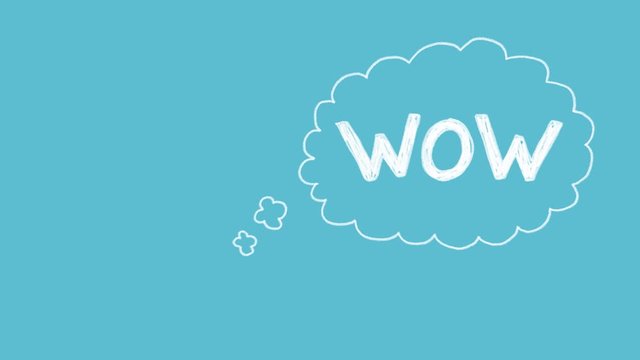 Gedankenblase Animation WOW