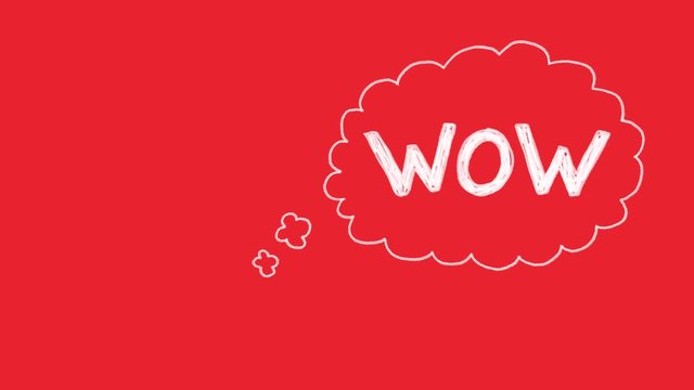 Gedankenblase Animation WOW