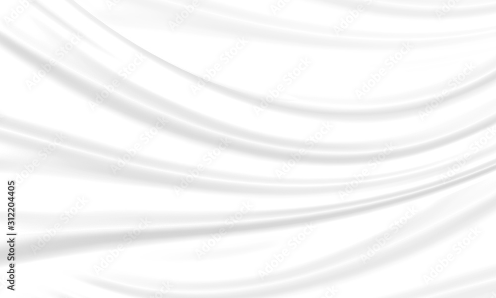Poster 3d rendering. modernsmooth soft gray curve cloth wall background.