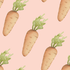 Hand drawn watercolor illustration forest flora and fauna pattern. forest objects on the flat white background.