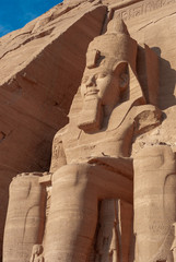 Abu Simbel - Colossus of Ramesses II on the Great Temple © Dietmar