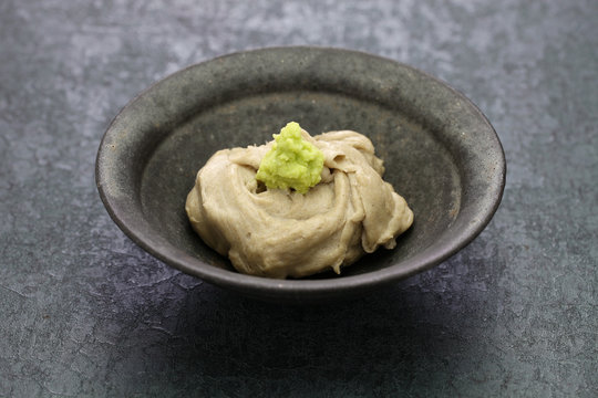 sobagaki  is  a  japanese dish of boiled fresh buckwheat flour, like a polenta.