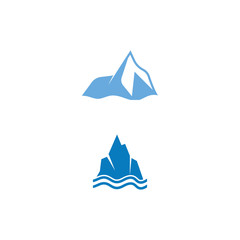 Ice berg Logo Template vector symbol