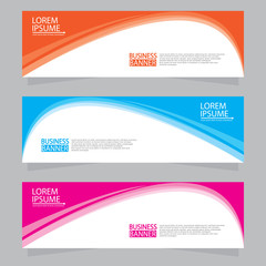 Vector abstract design web banner template. Web Design Elements - Header Design. Abstract geometric web banner template on grey background.Modern banner.