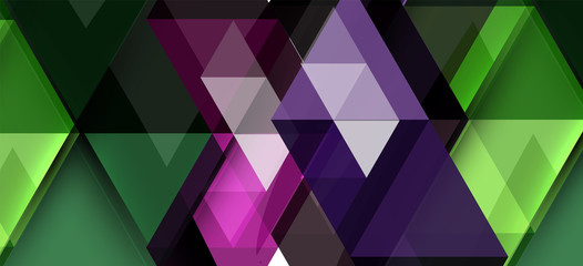 Abstract concept triangle graphic element. Technology background. Banner, poster template