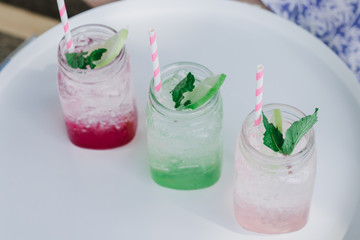 drink, glass, cocktail,green,water,tube,Red