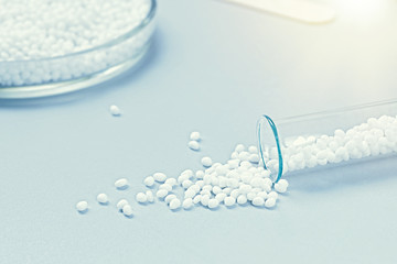 Scene in a chemistry lab.