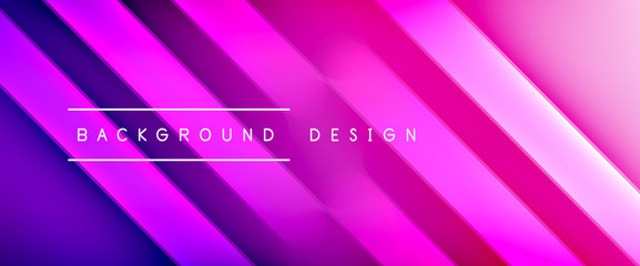 Dynamic trendy fluid color gradient abstract background with flowing wave lines. Vector Illustration