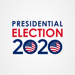 2020 United States of America presidential election vote banner.