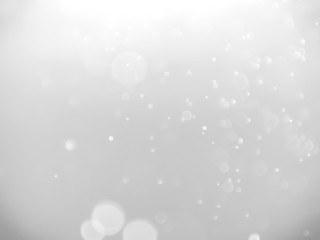 White bokeh background. Blur background. White bubbles.