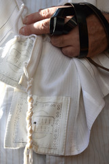 Tefillin, Tallit, Tzitzit, traditional clothing for Jewish prayer