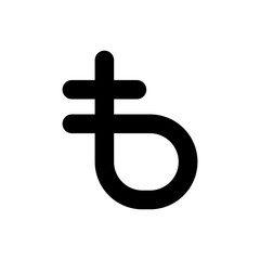 Obraz premium Cyrillic Letter With Cross