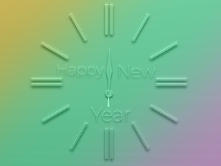 Uhr, Jahreswechsel, Neujahr