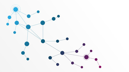 Abstract geometric connect lines and dots.Simple technology graphic background.Illustration Vector design Network and Connection concept.