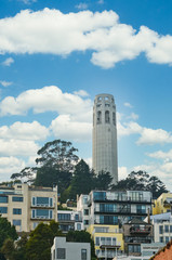 Fototapeta premium Coit Tower on Telegraph Hill in San Francisco