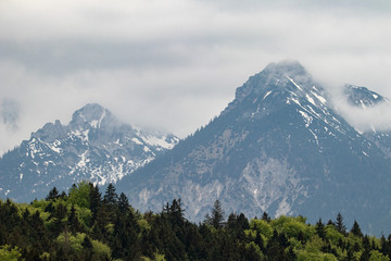 view of mountains near fussen