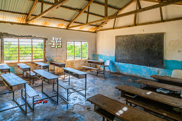 interior of a classroom in kenya