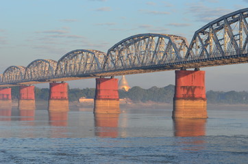 Brücke Irrawaddy Mandalay, Myanmar
