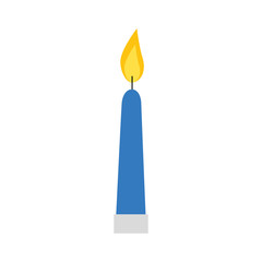candle light decoration isolated icon vector illustration design