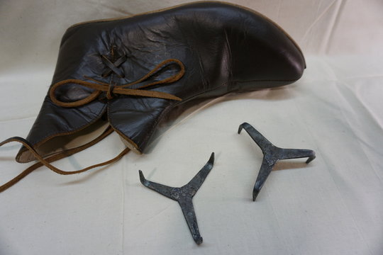 viking birka ice creepers or crampons, reconstruction by daegrad tools