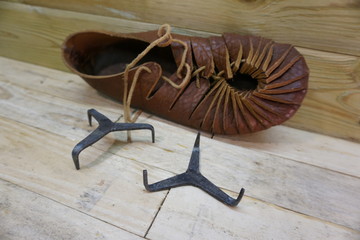 viking birka ice creepers or crampons, reconstruction by daegrad tools