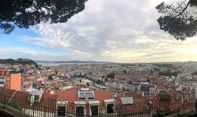 aerial view of the city