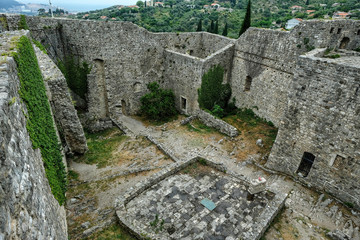 Fototapeta na wymiar Ruins of Stari Bar ancient fortress in Montenegro.