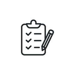 checklist icon template color editable. Clipboard symbol vector sign isolated on white background illustration for graphic and web design.