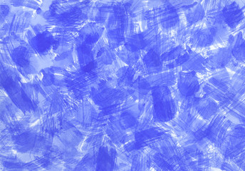 Abstract blue watercolor background. Brush strokes in watercolor.