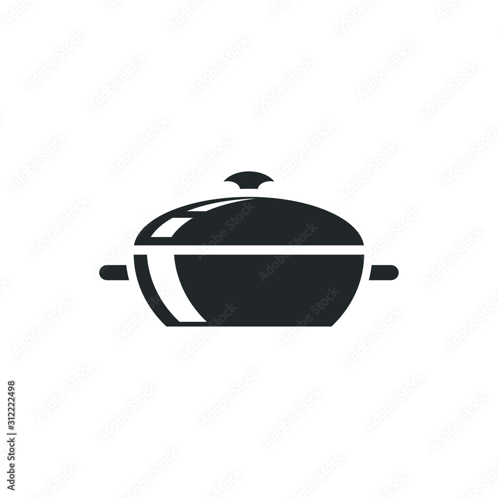 Poster Pan icon template color editable. pan symbol vector sign isolated on white background illustration for graphic and web design.