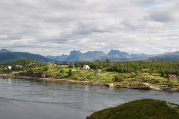 Fototapeta na wymiar Saltstraumen sea whirlpools natural phenomenon landmarks in Norway
