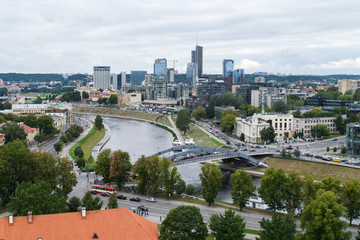 Fototapeta na wymiar Cityscape of Vilnius in Lithuania