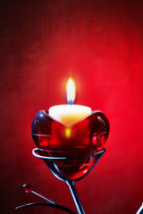 heart candle