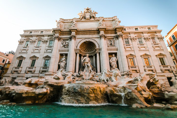 Trevi Fountain (Fontana di Trevi) in Rome. Italy