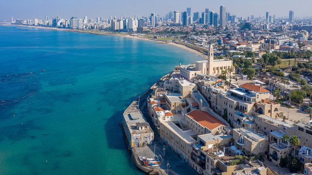 Jaffa Joppa Israel Drone Shot